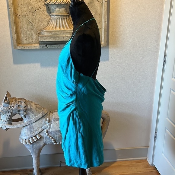 *NWT haute hippie turquoise pool mini dress Sz 6 $295 - Picture 6 of 16